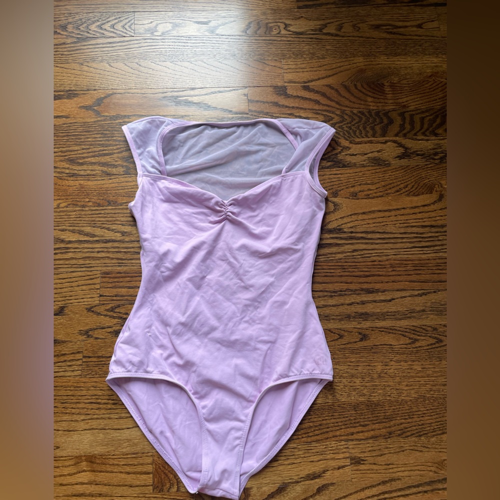 LULLI leotard: lavender/ lilac with mesh